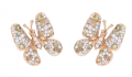 18K Rose Gold with Diamonds Earrings