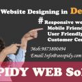 Seospidy Web Solution offer mobile friendly website design services in Delhi NCR