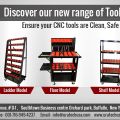 CNC Tool carts with Lockable drawers and Peg board.