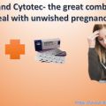 Why is the administration of the Cytotec tablet recommended with Mifepristone?