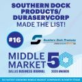 Dallas Business Journal awarded the top 50 fastest-growing middle-market companies in North Texas.