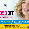 $350 OFF Ortho and Implants