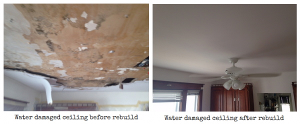 Water Damage Restoration before and after Schenectady NY