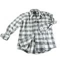 Black and White Checked Flannel Shirts