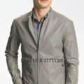 Sophisticate Men Leather Fathers Day Zipper Jacket