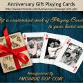 Custom anniversary Gift Playing Cards