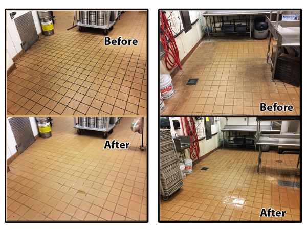 Tile Cleaning - Before & After