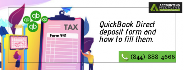 QuickBooks Direct Deposit Form
