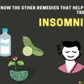 Know the other remedies that help to treat insomnia