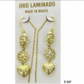 Buddha Dream Heart Violadores Fish Hook Earrings