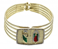Santa Judas With Guadalupe Bangle Bracelet
