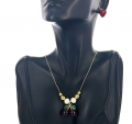 Cherry Heart Necklace Set