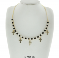 Cross Charms Choker Necklace