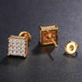 Moissanite Square Studs