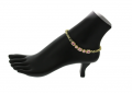 Gold Plated Anklet with CZ Stones