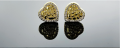 Heart Nugget Stud Earrings