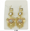 Heart Shape Filigree Earrings