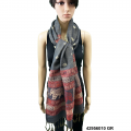 Polyester Fringed Elephant Print Scarf