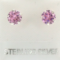 Round 925 Sterling Silver Studs
