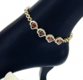 CZ gold plated Anklet