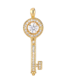 Moissanite Key Pendant