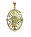 Guadalupe Zirconia Oval Pendant