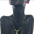 Cherry Heart Necklace Set