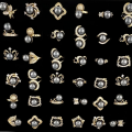 36 Pcs Black Pearl Design Ring