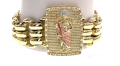 Fashionable San Judas Plaque Bracelet