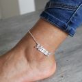 English Name Ankle Bracelet For Her