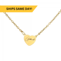 Personalized Engraved Heart Name Necklace