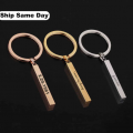 4-Sided Bar Keychain with Engraving