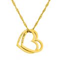 Double Heart Personalized Necklace