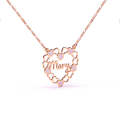 Personalized Tiny Heart Name Necklace