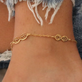 Customized Infinity Initials Anklet