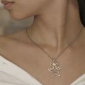 Star and Ribbon Tie Name Necklace