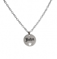 Women Engravable Necklace With Star