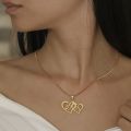 Heart Necklace with Initials