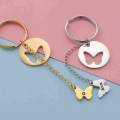 Customizable Butterfly Engraved Keychain