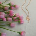 Personalized Stork Name Pendant Necklace