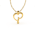 Dual Name Love Heart Necklace
