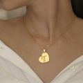 Mini Heart Initial Necklace