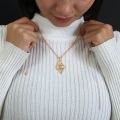 Star Of David Initial Necklace