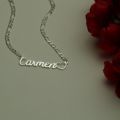 Gold Heart Name Necklace for Women