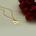 Heart Lock Name Necklace