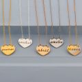 Personalized Simple Heart Name Necklace
