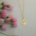 Custom Anchor Necklace With Name