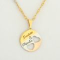 Customized Couples Name Hearts Necklace