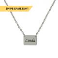 Customizable Square Bar Necklace