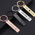 Engraved Bar Keychain with a Personal Touch